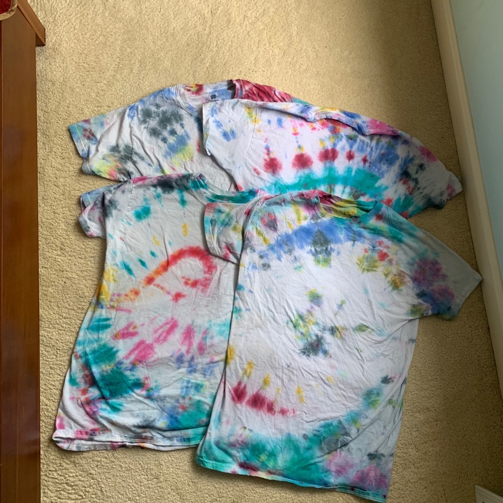 Various tye dye shirts (4 shirts)